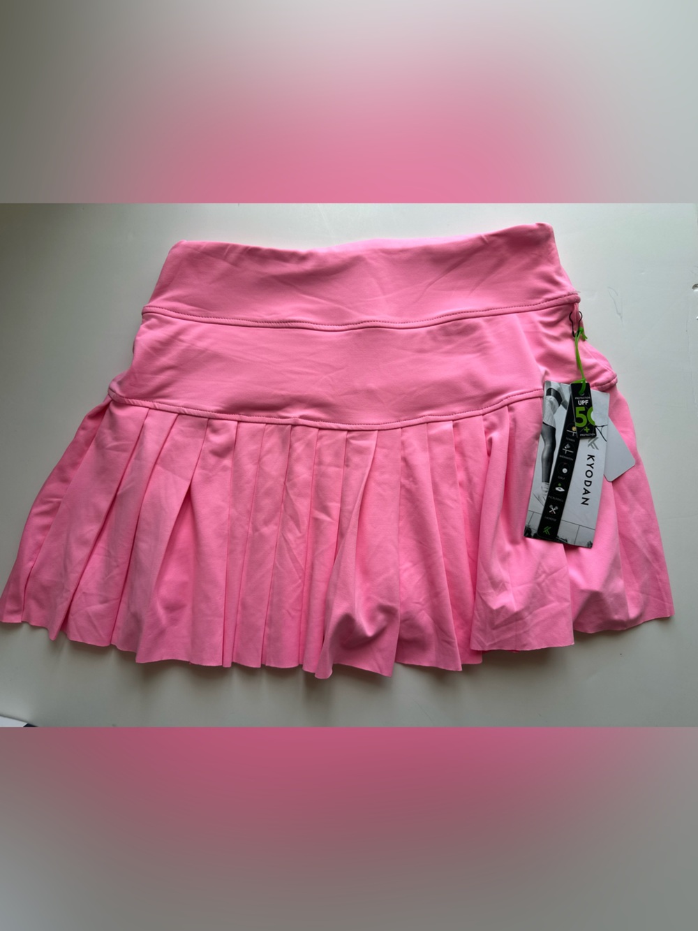 New Kyodan Hot Pink Barbie Pleated Athletic Skort
